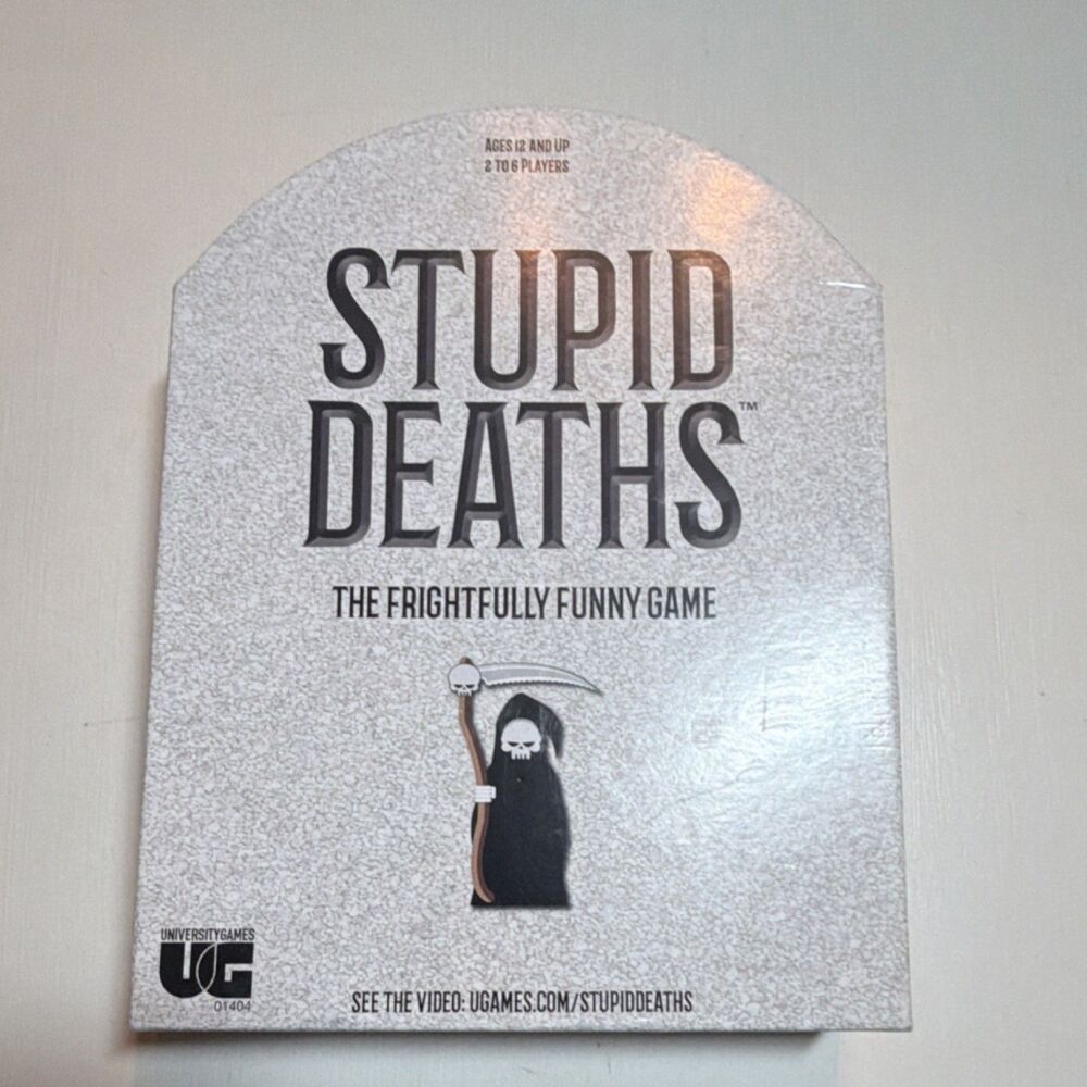 University Games Stupid Deaths Humor Party Game Ages 12+ 2 Players Complete